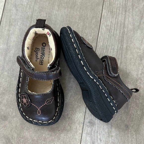 VTG OshKosh B’Gosh Genuine Mary Janes Floral Baby Girl 4M - Picture 13 of 16